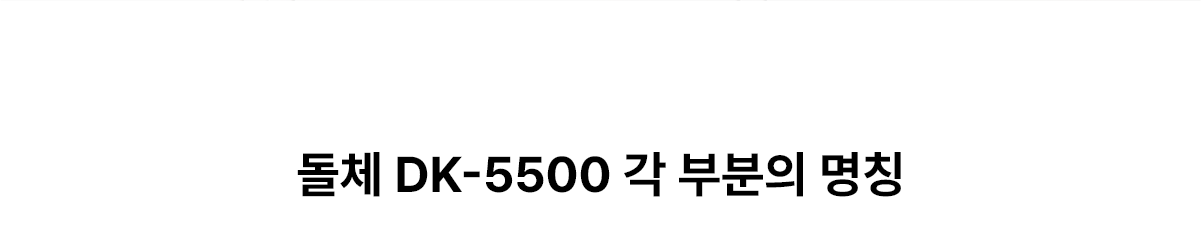 돌체 DK-5500 각 부분의 명칭